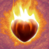 Fiery Heart. fiery heart logo.